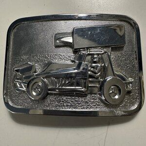 Reebar Racecar 3 x 2” Silvertone Buckle lot A